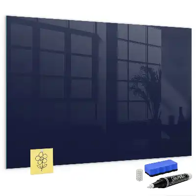 Magnetic dry erase board in dark navy blue