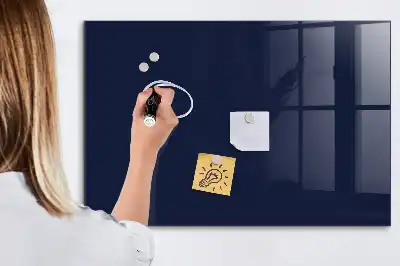 Magnetic dry erase board in dark navy blue