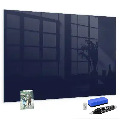Magnetic dry erase board in dark navy blue
