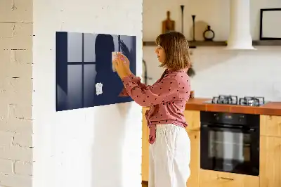 Magnetic dry erase board in dark navy blue