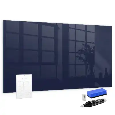 Magnetic dry erase board in dark navy blue