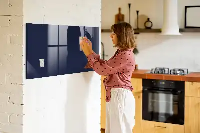 Magnetic dry erase board in dark navy blue