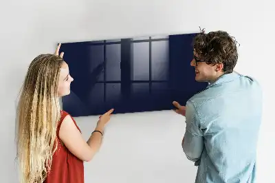 Magnetic dry erase board in dark navy blue