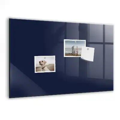 Magnetic dry erase board in dark navy blue