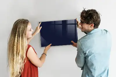 Magnetic dry erase board in dark navy blue
