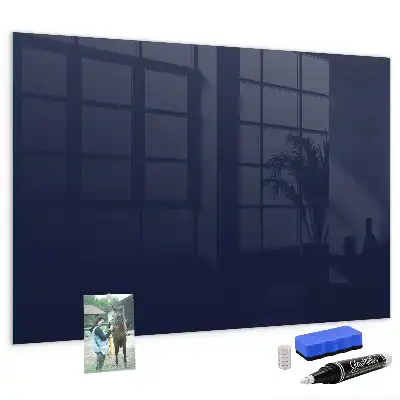 Magnetic dry erase board in dark navy blue
