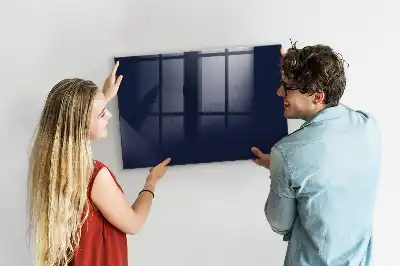 Magnetic dry erase board in dark navy blue