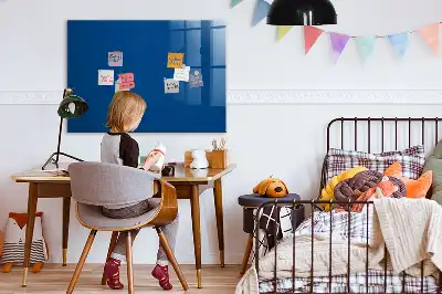 Magnetic erase board navy blue