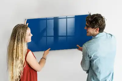 Magnetic erase board navy blue