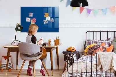 Magnetic erase board navy blue