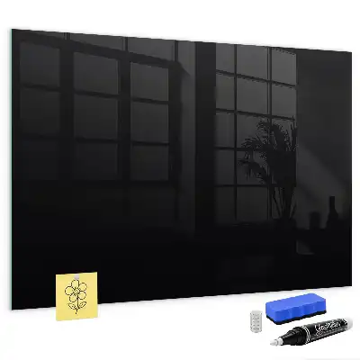 Magnetic erase board in black