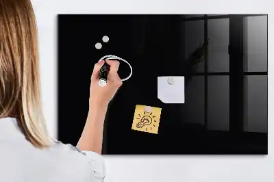 Magnetic erase board in black