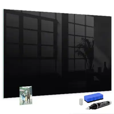 Magnetic erase board in black