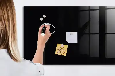 Magnetic erase board in black