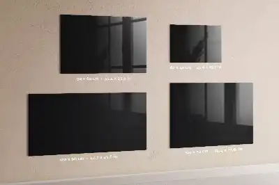 Magnetic erase board in black