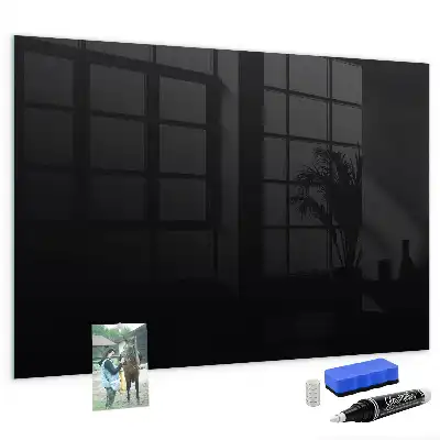 Magnetic erase board in black