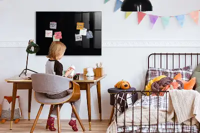 Magnetic erase board in black