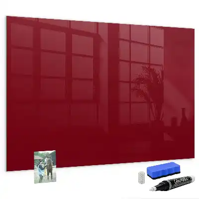 Magnetic dry erase board burgundy