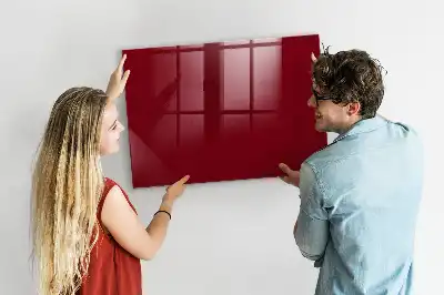 Magnetic dry erase board burgundy