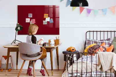 Magnetic dry erase board burgundy