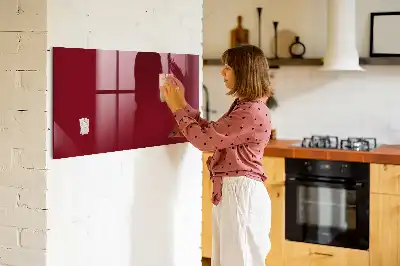 Magnetic dry erase board burgundy
