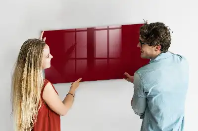 Magnetic dry erase board burgundy