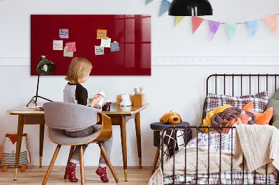 Magnetic dry erase board burgundy