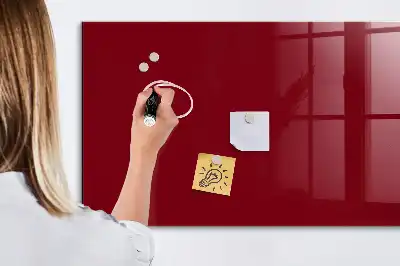 Magnetic dry erase board burgundy