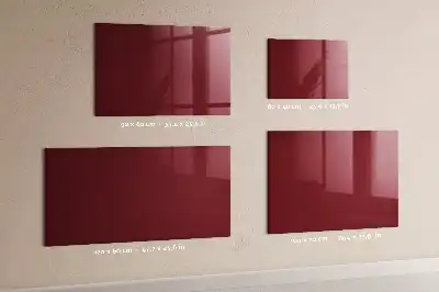Magnetic dry erase board burgundy