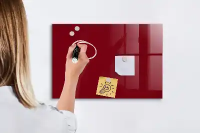 Magnetic dry erase board burgundy