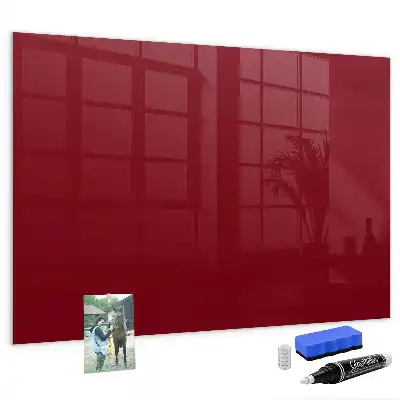 Magnetic dry erase board burgundy