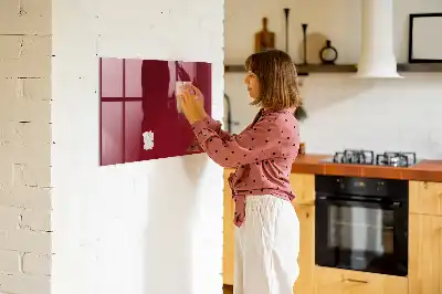 Magnetic dry erase board burgundy