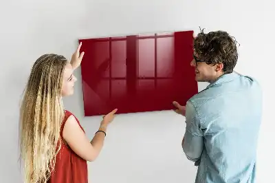 Magnetic dry erase board burgundy