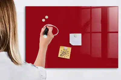 Magnetic erase board red