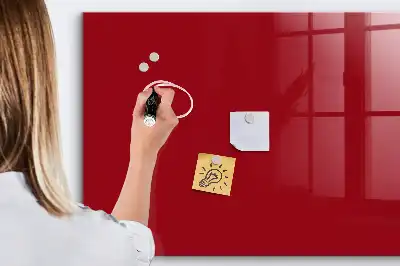 Magnetic erase board red