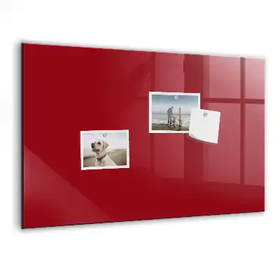 Magnetic erase board red