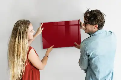 Magnetic erase board red