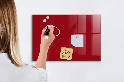 Magnetic erase board red