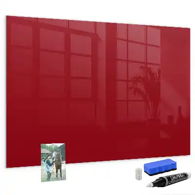 Magnetic erase board red