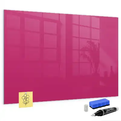 Magnetic dry erase board intense pink