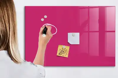 Magnetic dry erase board intense pink