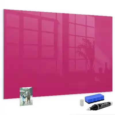 Magnetic dry erase board intense pink