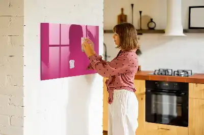 Magnetic dry erase board intense pink