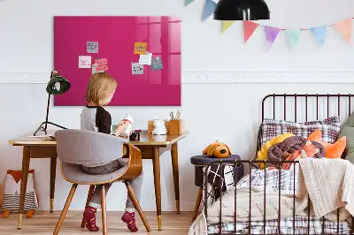 Magnetic dry erase board intense pink