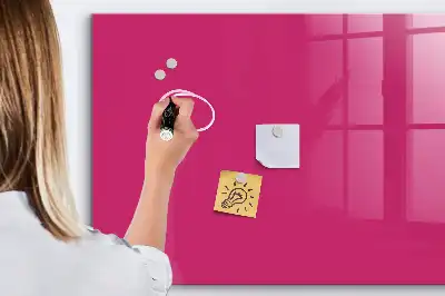 Magnetic dry erase board intense pink