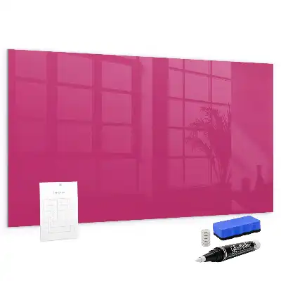 Magnetic dry erase board intense pink
