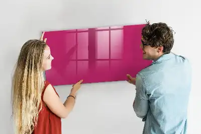 Magnetic dry erase board intense pink