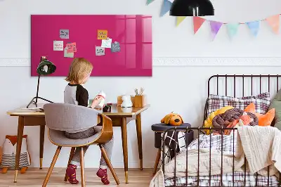 Magnetic dry erase board intense pink