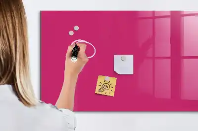 Magnetic dry erase board intense pink