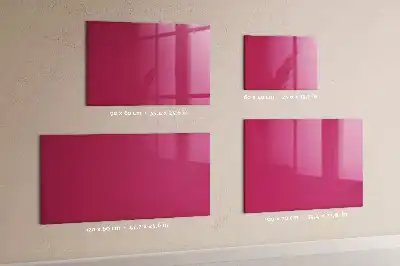 Magnetic dry erase board intense pink